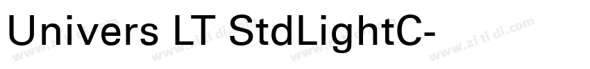 Univers LT StdLightC字体转换